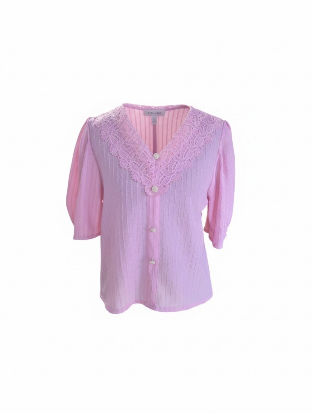 Splash Pink Crop Top Short Sleeve Size 6